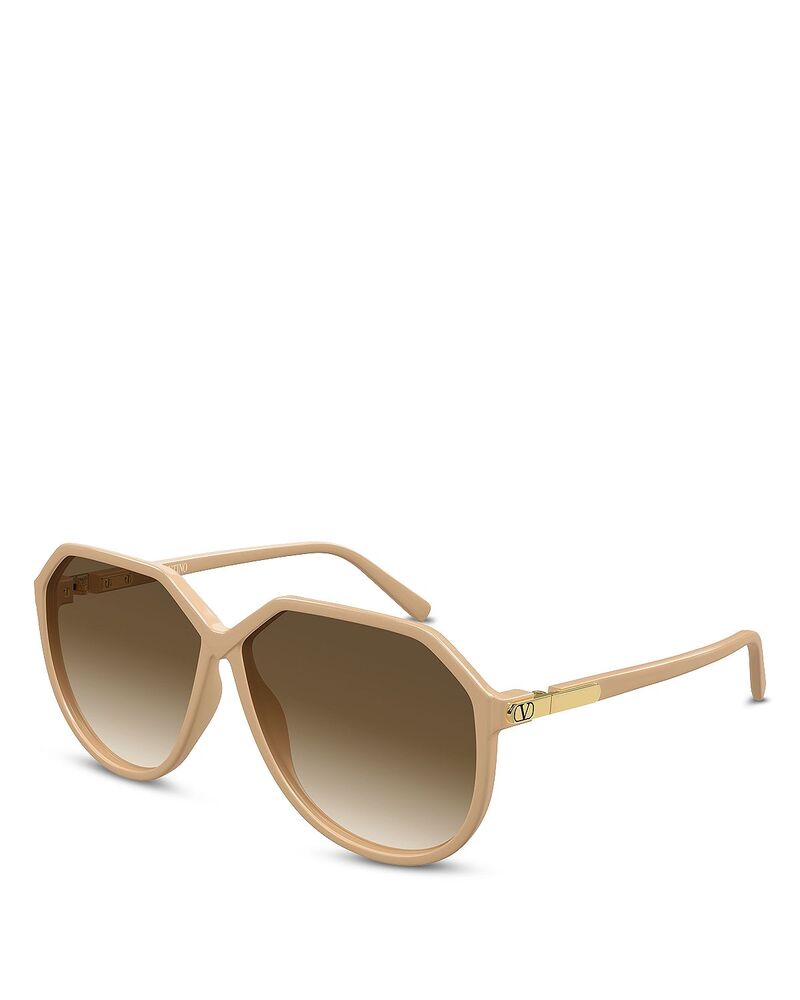 ヴァレンティノ レディース 付属物 サングラス・アイウェア Valentino Garavani Valentino Geometric Sunglasses 61粍 Nude