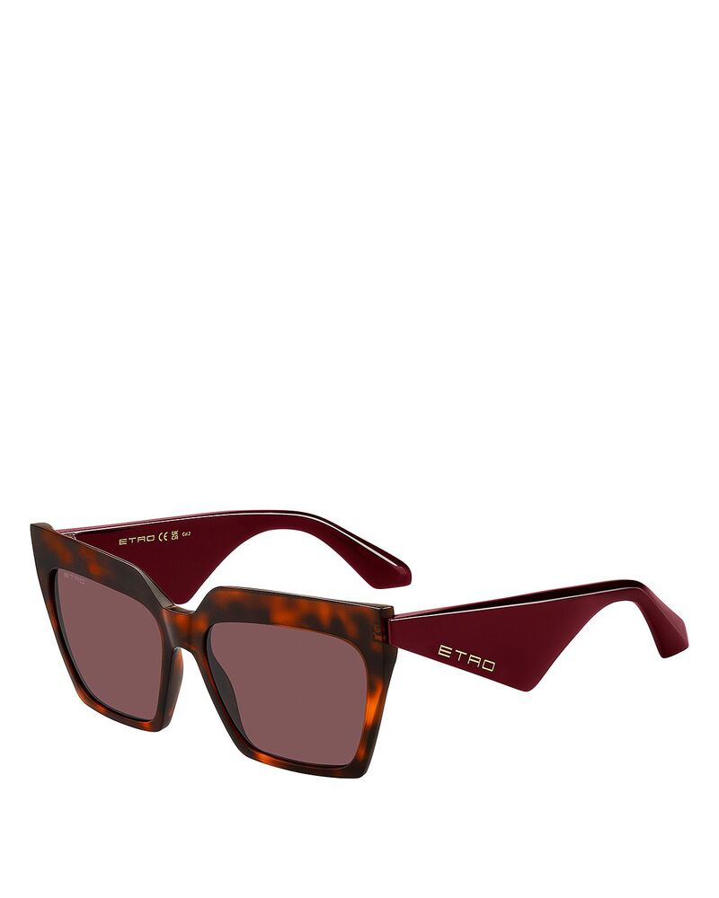 エトロ レディース 佩び物 サングラス・アイウェア Etro Rectangular Sunglasses 58粍 Brown 赤銅色