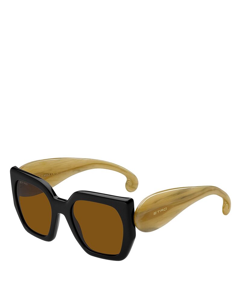 エトロ レディース 添え物 サングラス・アイウェア Etro Geometric Sunglasses 54粍 Black 黒いこと
