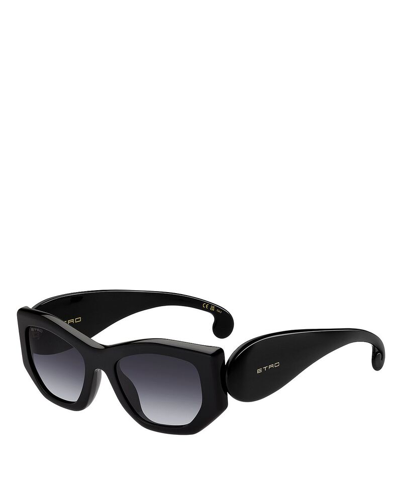 エトロ レディース 添え物 サングラス・アイウェア Etro Paisley Geometric Sunglasses 53粍 Black 黒いこと