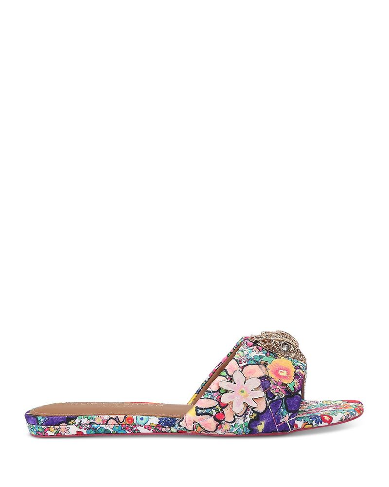 カートジェイガーロンドン レディース シューズ サンダル KURT GEIGER LONDON Women's Kensington Flat Sandals Open White ホワイト｜ReVida 店 38,220円