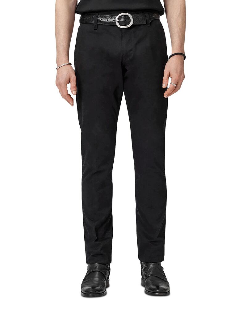 ジョンバルベイトス メンズ ボトムス ジーンズズボン下 か細い相応う デニム John Varvatos Motor City Slim Fit Jeans Black 黒いこと