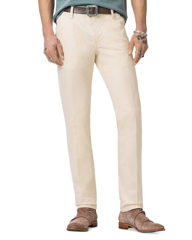 ジョンバルベイトス メンズ ボトムス ジーンズズボン下 か細い相応う デニム John Varvatos Motor City Slim Fit Jeans White 白いこと
