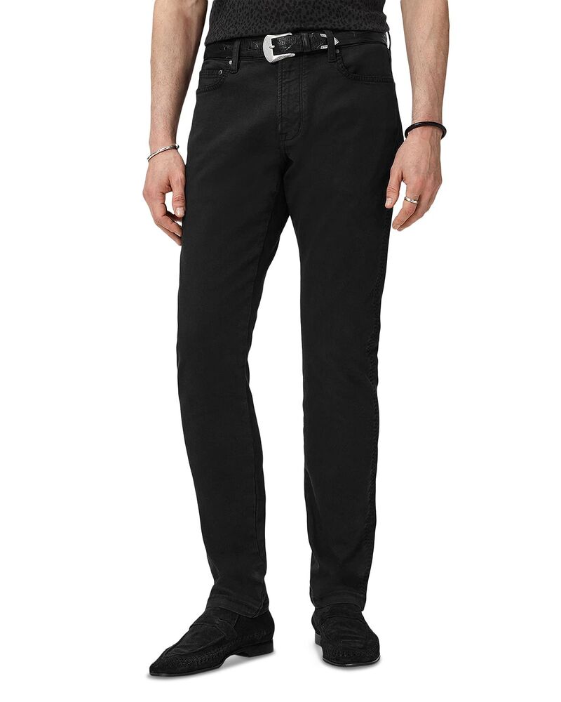 ジョンバルベイトス メンズ ボトムス ジーンズズボン下 か細い相応う デニム John Varvatos Pickup Slim Fit Jeans Black 黒いこと