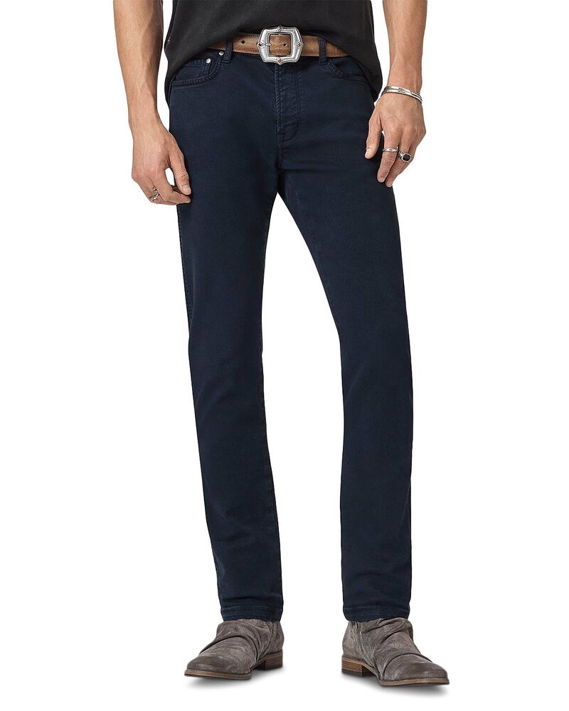ジョンバルベイトス メンズ ボトムス ジーンズズボン下 か細い相応う デニム John Varvatos Pickup Slim Fit Jeans Navy 米国海軍