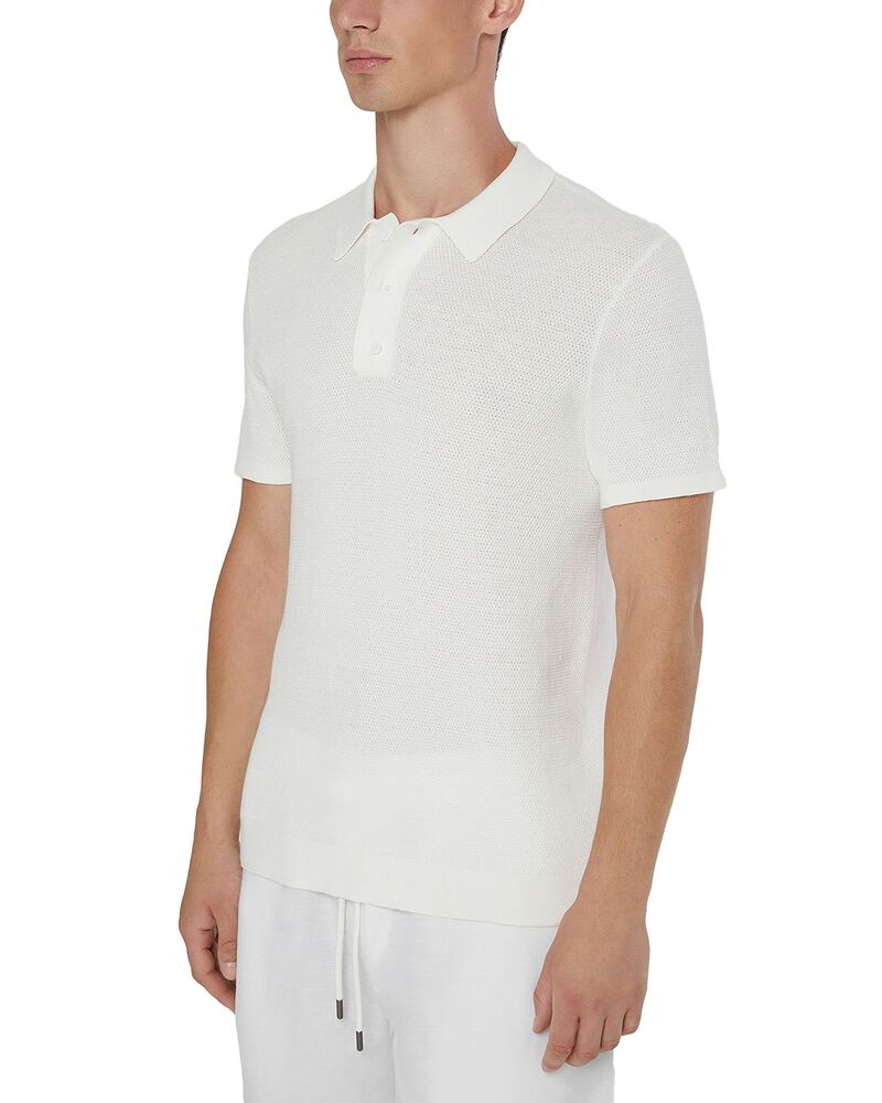 オニア メンズ トップス スポーツシャツ レギュラー相応う 綿織物 Onia Cotton Regular Fit Polo Shirt White 白いこと
