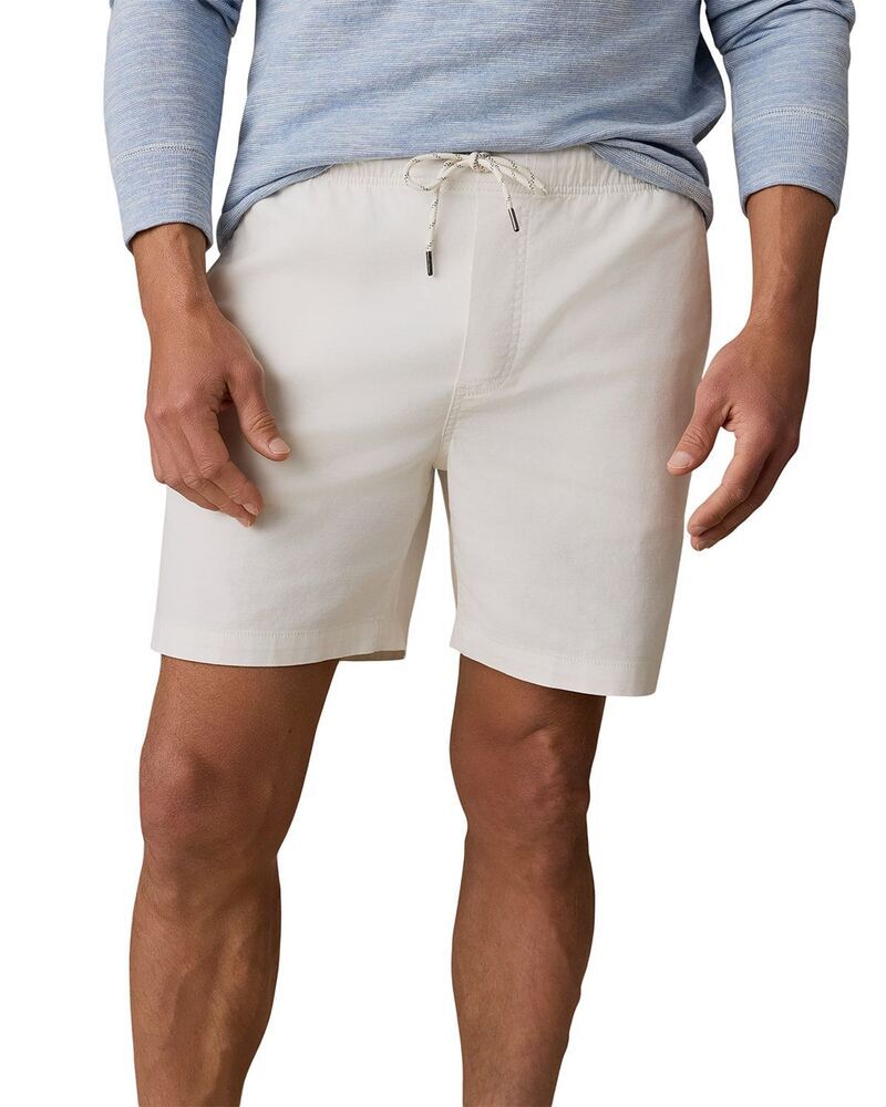ファレティ メンズ ボトムス 二分の一ズボン下・さる股引き 遊撃手ズボン下 Faherty Essential Drawstring 6.5\" Shorts Boneyard White 白いこと"