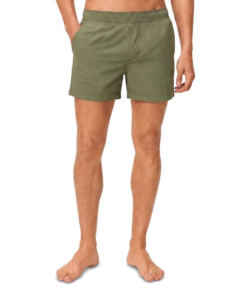 オニア メンズ 水泳着 二分の一ズボン下・さる股引き ナイロン Onia MB Nylon 6\" Swim Trunks Olive オリーブ"