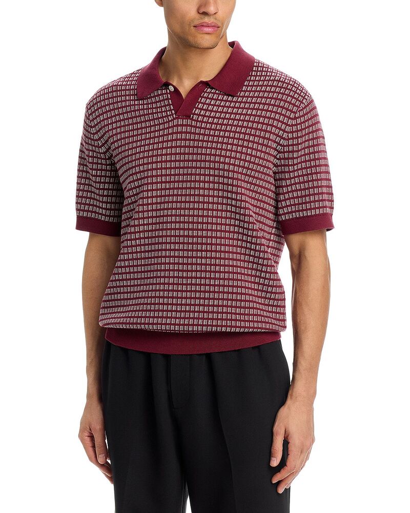 メイドウェル メンズ トップス スポーツシャツ Madewell June Summer Stitch Single Button Polo Dusty Merlot