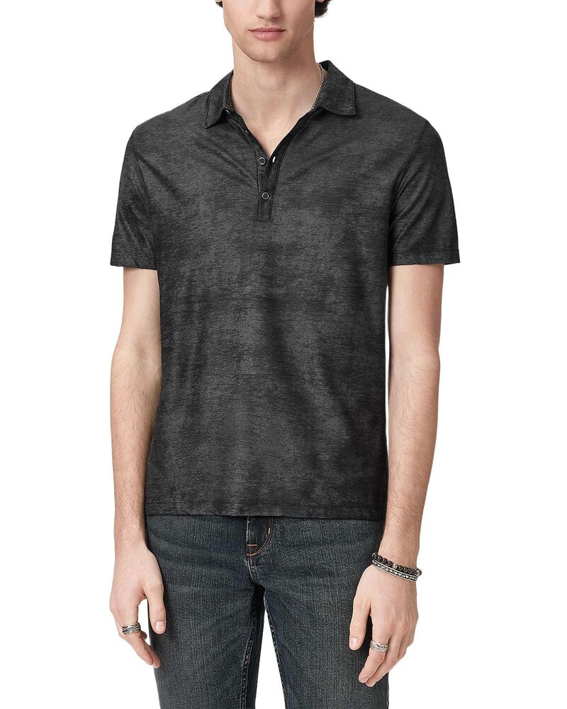 ジョンバルベイトス メンズ トップス スポーツシャツ John Varvatos Olivari Polo Black 黒いこと