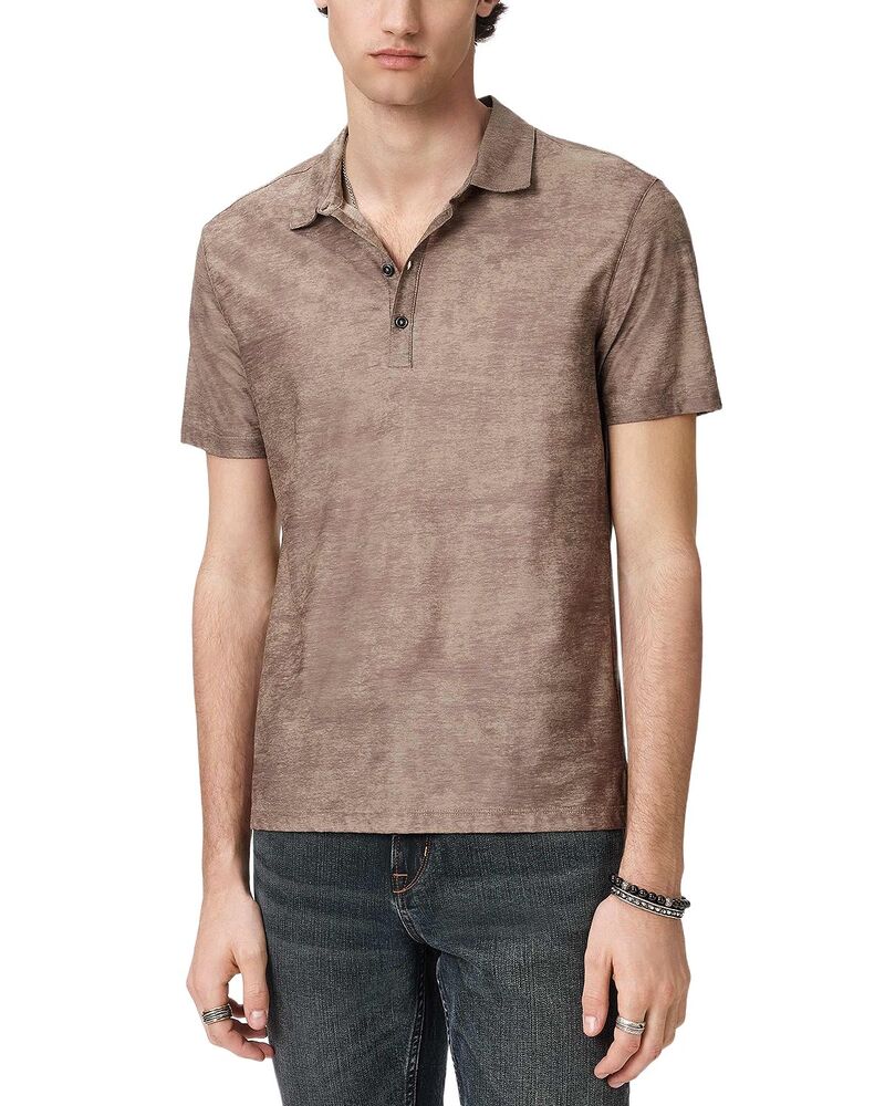 ジョンバルベイトス メンズ トップス スポーツシャツ John Varvatos Olivari Polo Haze Grey 薄墨色