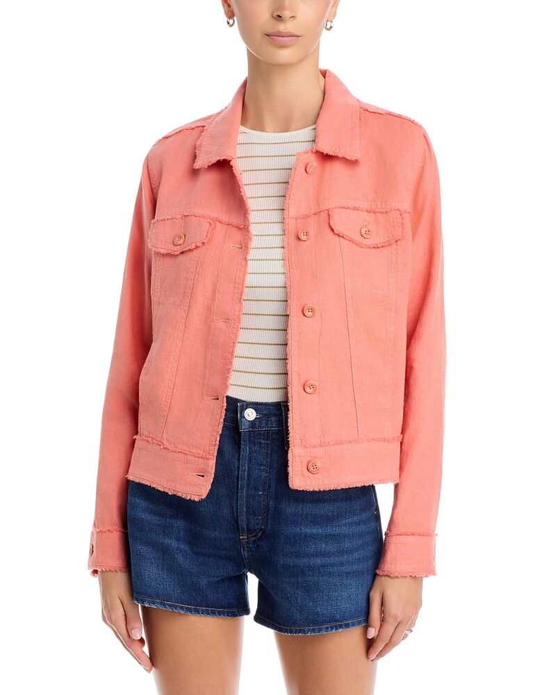 トッミーバハマ レディース アウター 上衣・上衣 リネン Tommy Bahama Two Palms Raw-Edge Linen Jacket Peach Gelato 桃