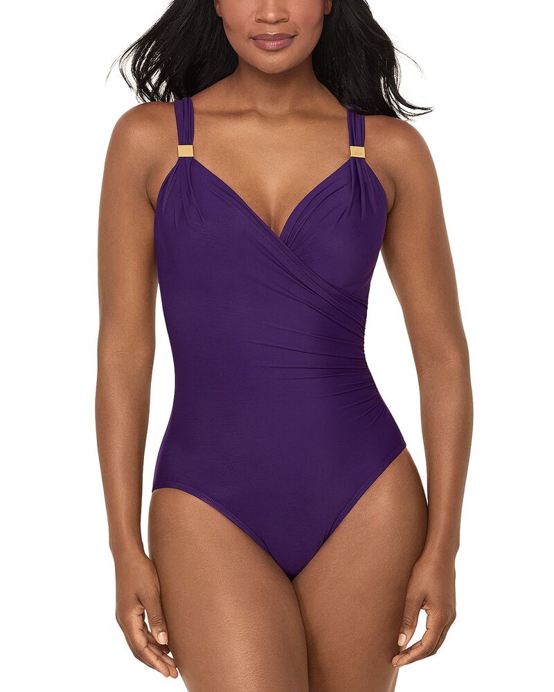 不思議なこと背広 レディース 水泳着 上下仕掛ける Miraclesuit Razzle Dazzle Siren One Piece Swimsuit Mulberry