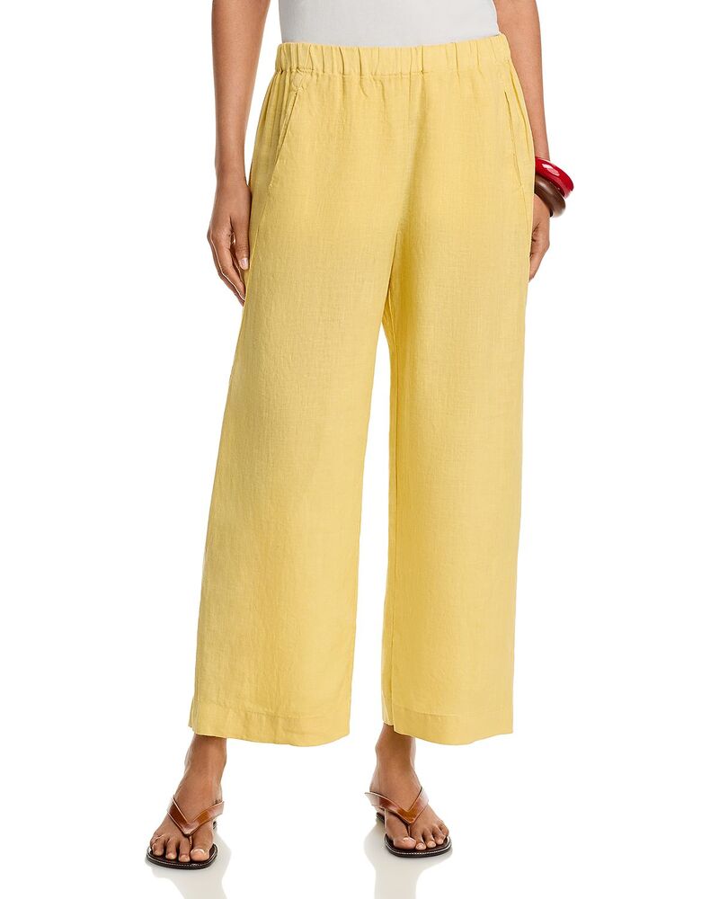 ヴェルヴェットバイグラハムスペンサー レディース ボトムス 心地好いズボン下 リネン Velvet by Graham \u0026 Spencer Lola Linen Pantsun Yellow 黄色