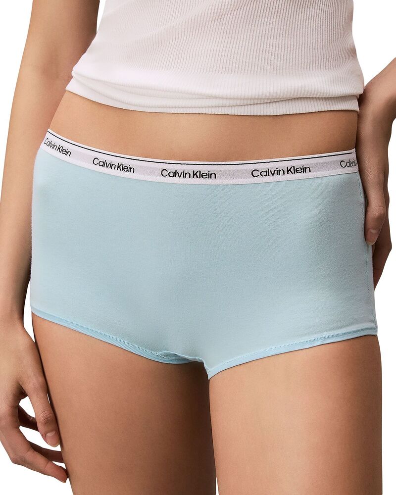 カルバンクライン レディース アンダーお召しもの ズボン下 ロゴタイプ Calvin Klein Modern Logo Boyshorts Antarctic