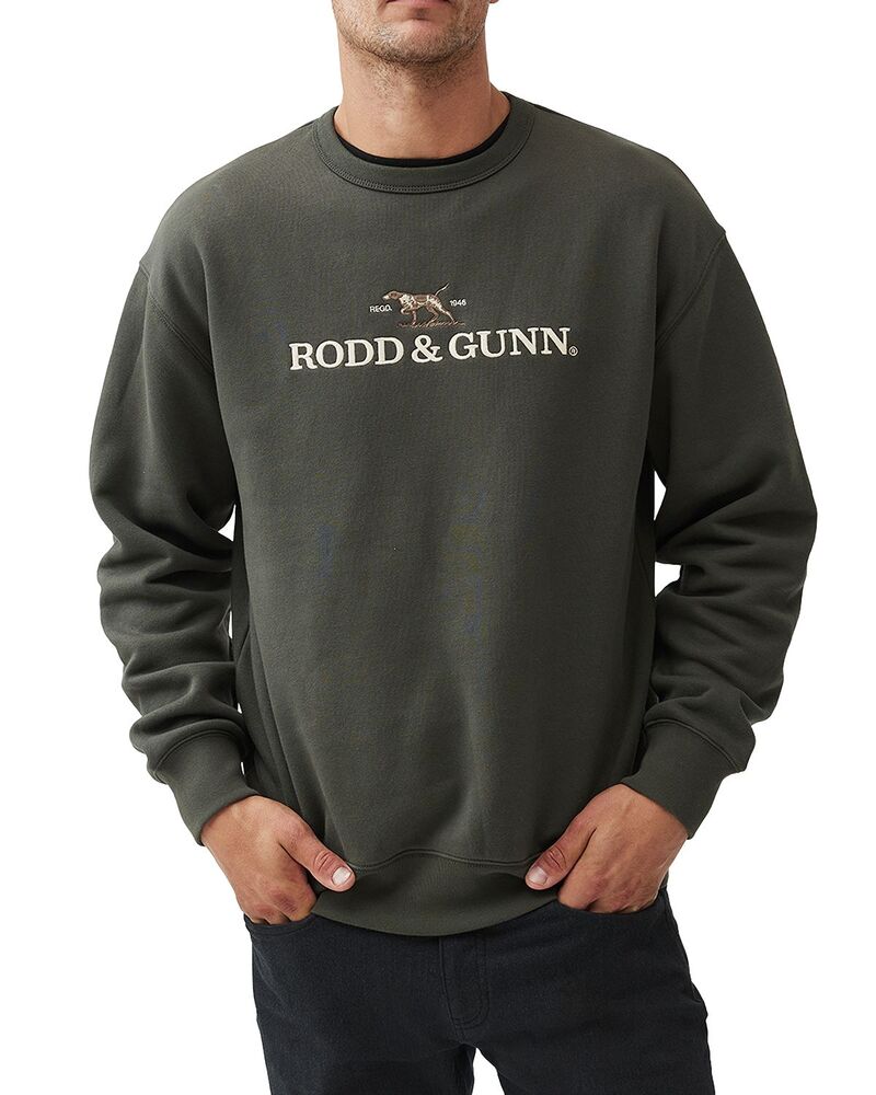 ロッドアンドグン メンズ アウター パーカー・スウェット ティーシャツ ロゴタイプ Rodd \u0026 Gunn Logo Sweatshirt Loden