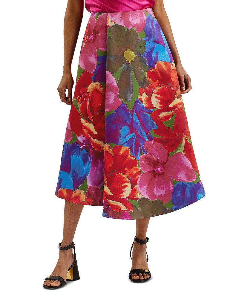 テッドベーカー レディース 下つ方スコート 刷り上げる MIDI Ted Baker Joralee Printed Wrap Midi Skirt Multicolor マルチ色つや