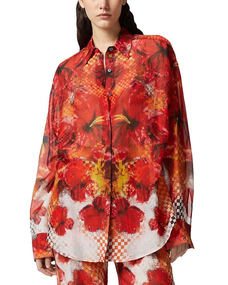 ピンコ レディース トップス プルオーバー PINKO Blake Shirt Multicolored/White 白いこと