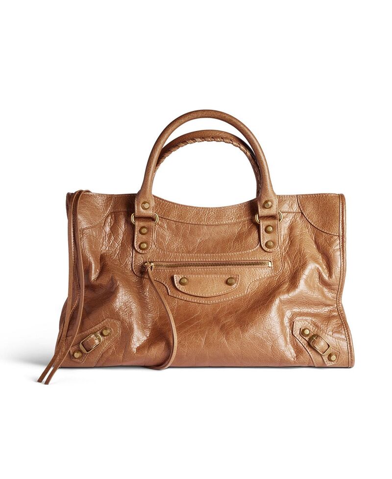 バレンシアガ レディース 御徒面子 Balenciaga Le City Bag Medium Camel 駱駝