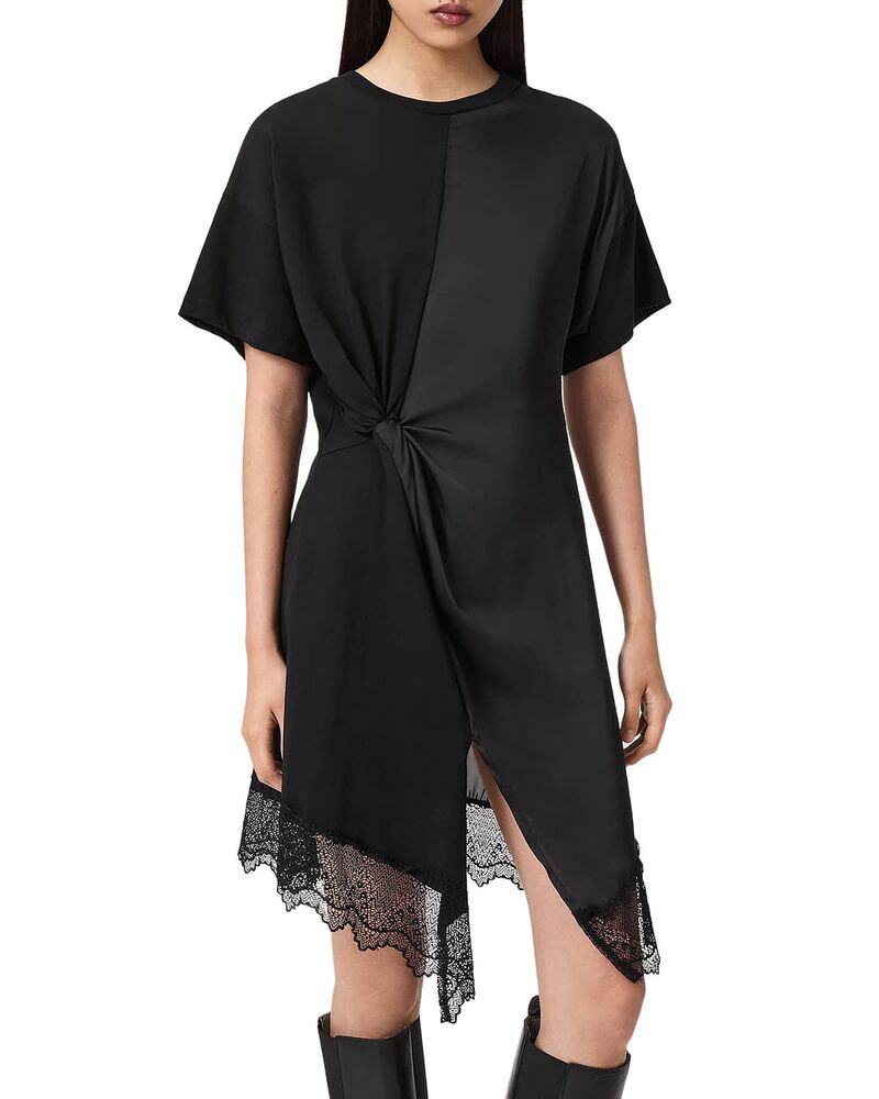 オールセインツ レディース トップス 衣裳 スピード競技 ALLSAINTS Lana Lace Dress Black 黒いこと