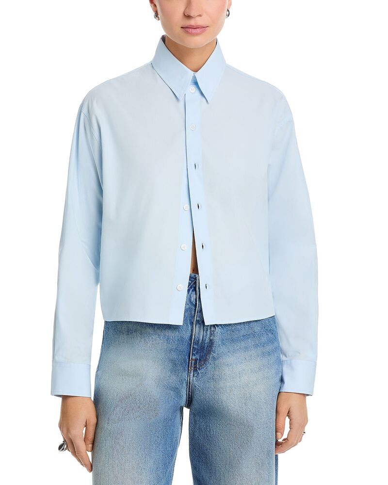 マルタンマルジェラ レディース トップス ティーシャツ MM6 Maison Margiela Long Sleeve Shirt Light/blue 青碧