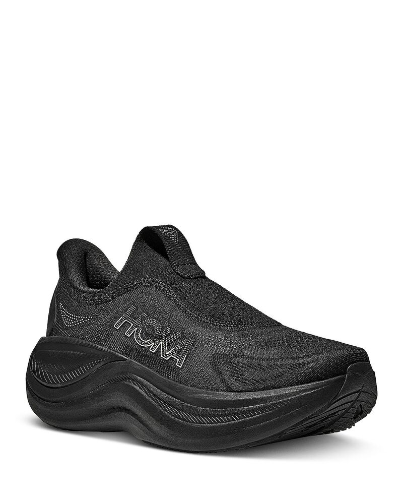 ホカオネオネ レディース シューズ スニーカー HOKA Women\u0027skyward Slip On Sneakers Black/Black 黒いこと