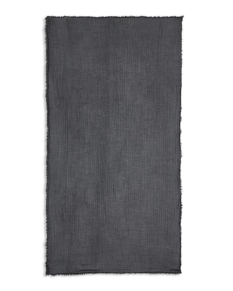 山びこ レディース 佩び物 消音装置・袈裟・えり巻き 絹地 Echo Essential Modal \u0026 Silk Scarf Black 黒いこと