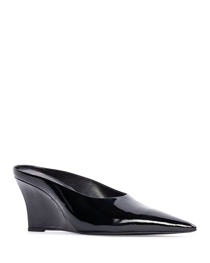 ブラックスエードスタジオ レディース シューズ パンプス Black Suede Studio Women\u0027s Pointed Wedge Pumps Black Patent 黒いこと