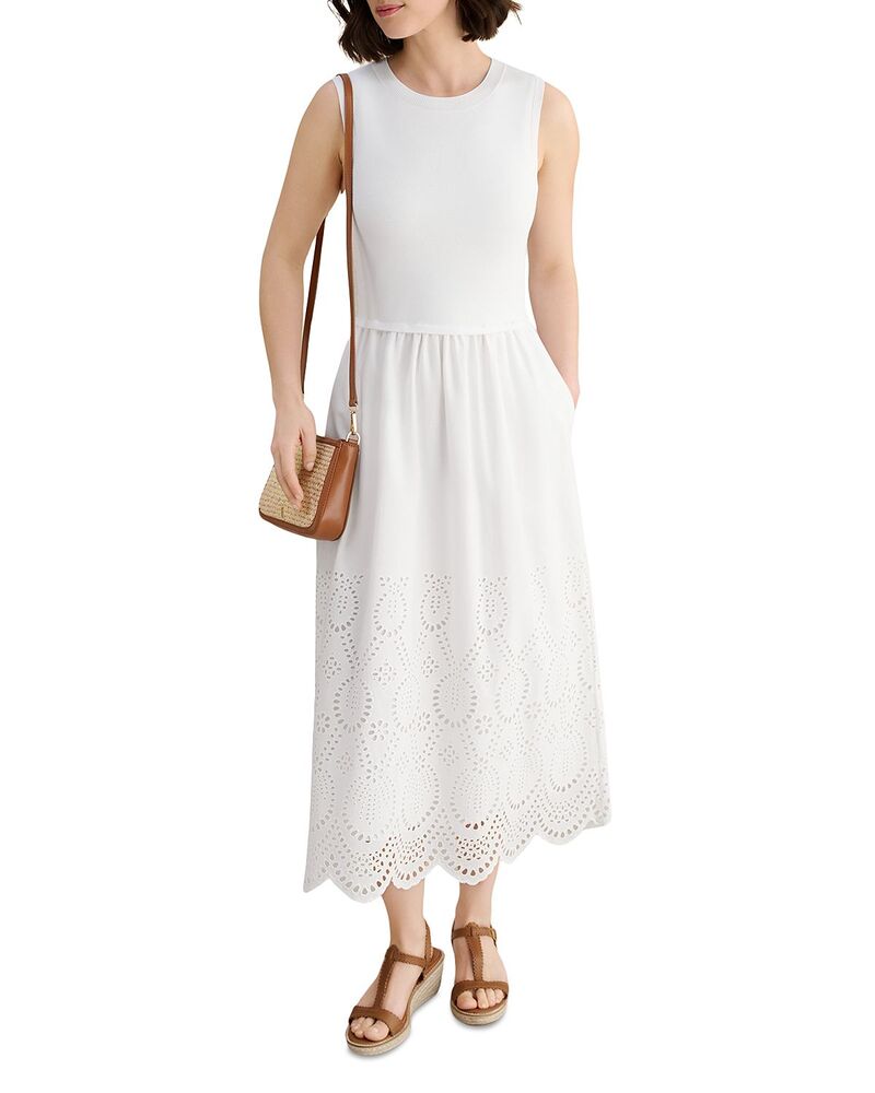 ホッブス英国の首都 レディース トップス 衣裳 MIDI HOBBS LONDON Hollingworth Midi Dress White 白いこと