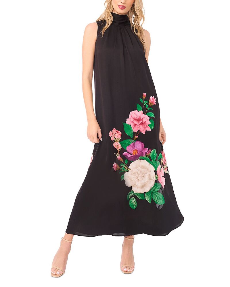 テッドベーカー レディース トップス 衣装 マキシ Ted Baker Anna Gathered Neck Maxi Dress Rich Black 黒いこと