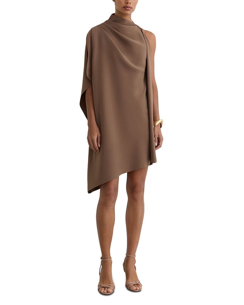 レイス レディース トップス 衣裳 ドレープ ミニ REISS Drape Mini Dress Taupe Brown 赤銅色