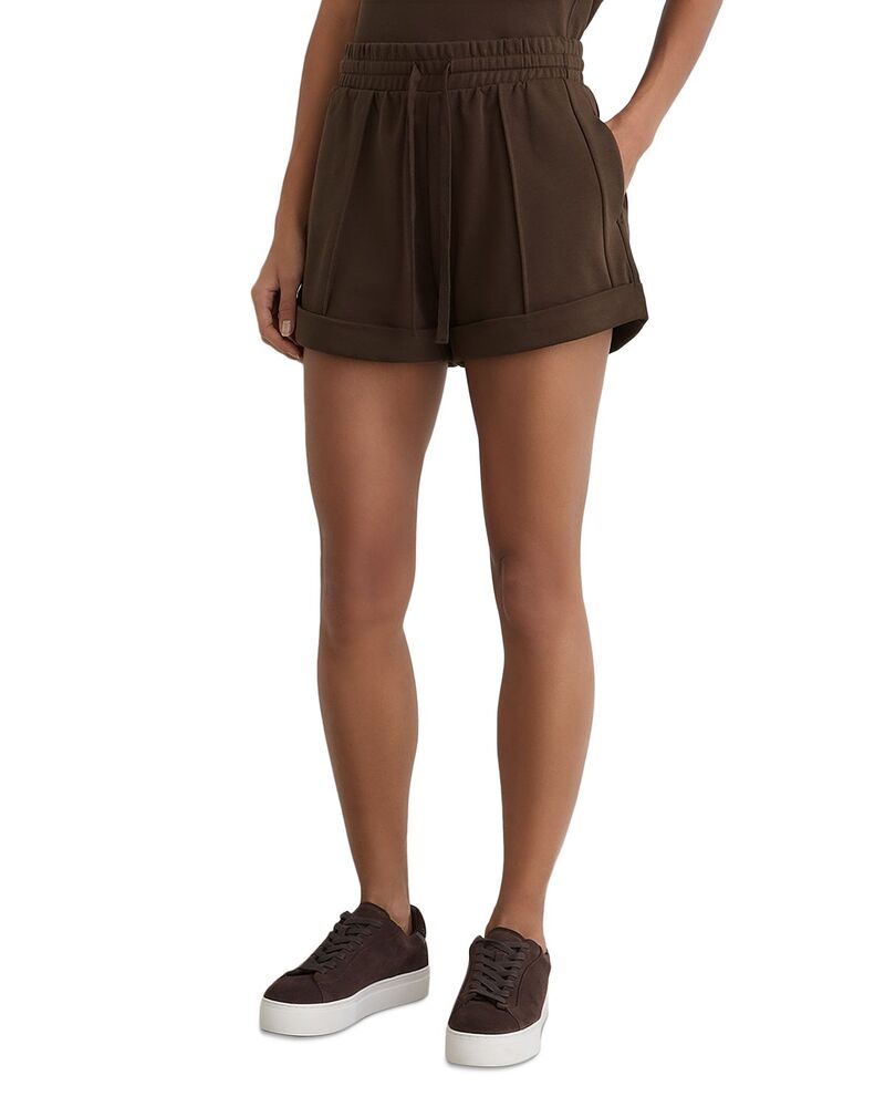 レイス レディース ボトムス 二分の一ズボン下・さる股引き 遊撃手ズボン下 REISS Willa Sweat Shorts Chocolate 黒茶