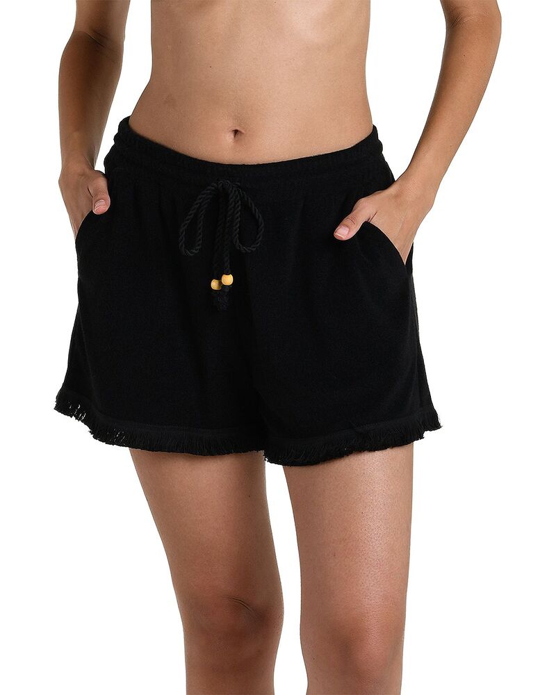ラブランカ レディース ボトムス 二分の一ズボン下・さる股引き 遊撃手ズボン下 La Blanca Wild Cover Up Beach Shorts Black 黒いこと