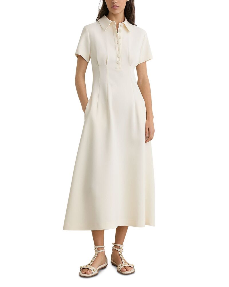 レイス レディース トップス 衣装 REISS Mari Dress Cream 皮膚軟化剤