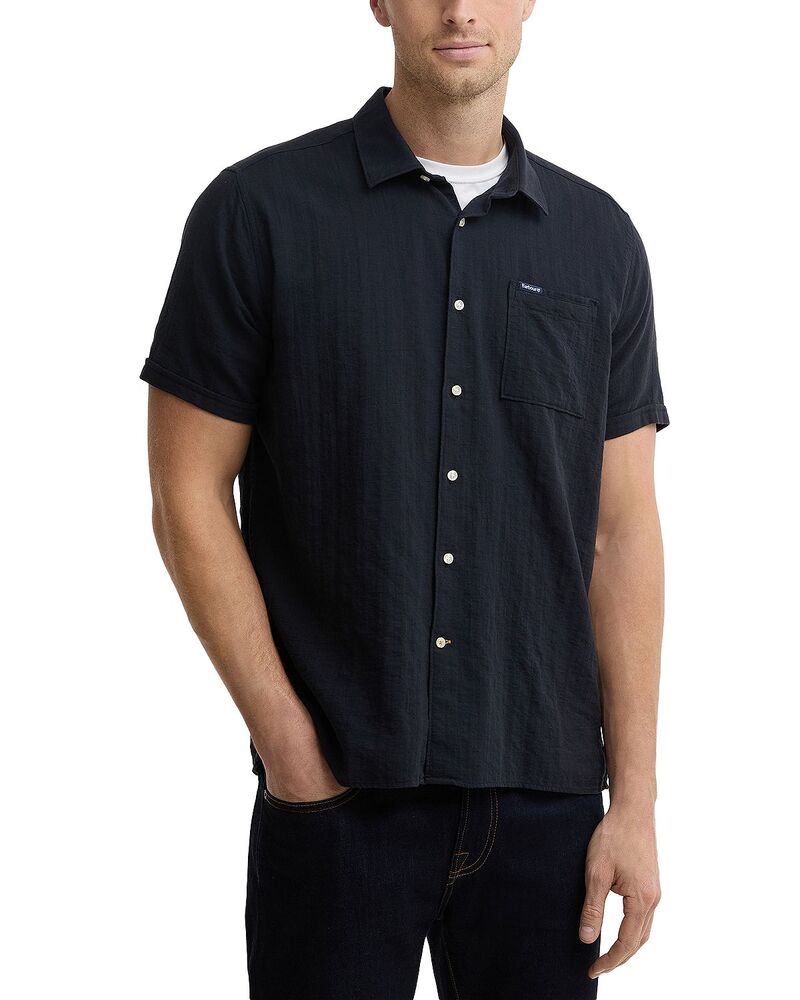 バブアー メンズ トップス プルオーバー Barbour Kingswood Ripstop Summer Shirt Dark Navy 米国海軍