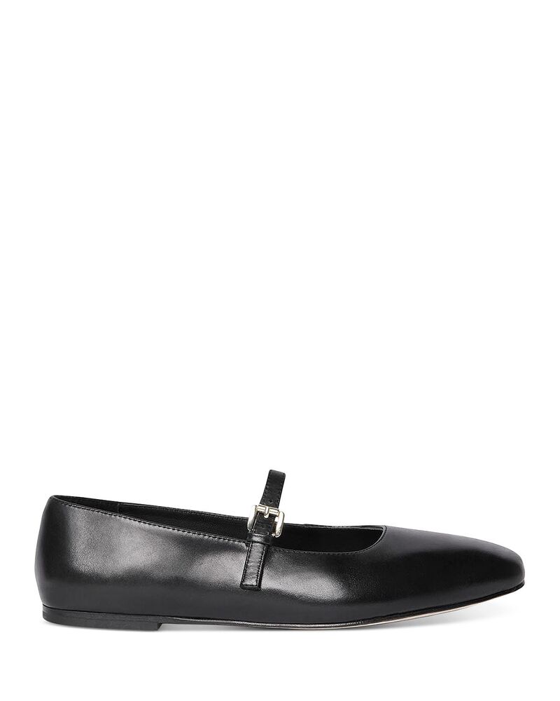 ホイッスルズ レディース シューズ パンプス なめし革 Whistles Women\u0027s Leather Mary Jane Ballet Flats Black 黒いこと