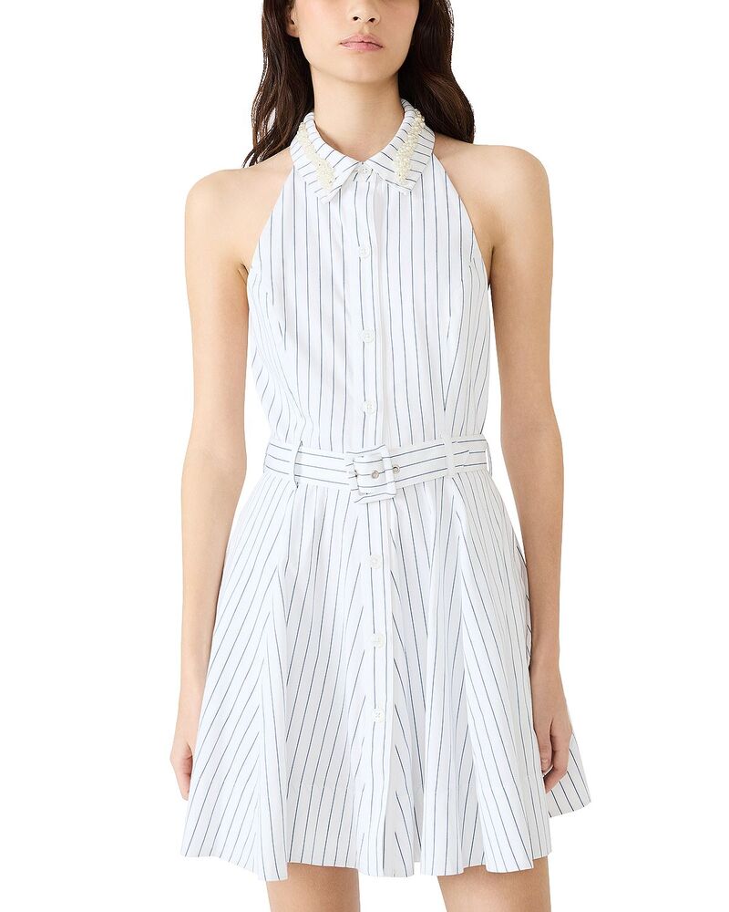 スティーブ マデン レディース トップス 衣裳 STEVE MADDEN Valor Stripe Beltedress Linen 縞模様