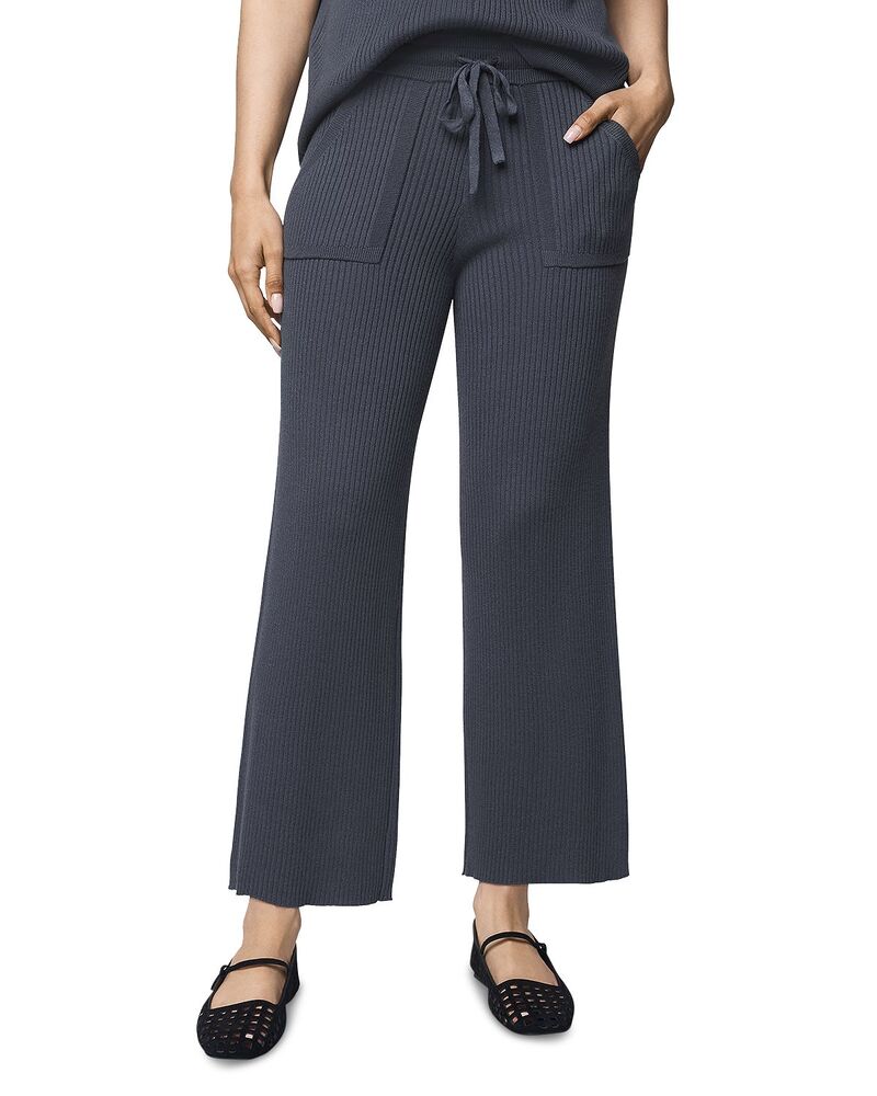 スプレンディット レディース ボトムス カジュアルパンツ リブ Splendid Georgie Ribbedrawstring Pants Ice Navy ネイビー|ReVida 店