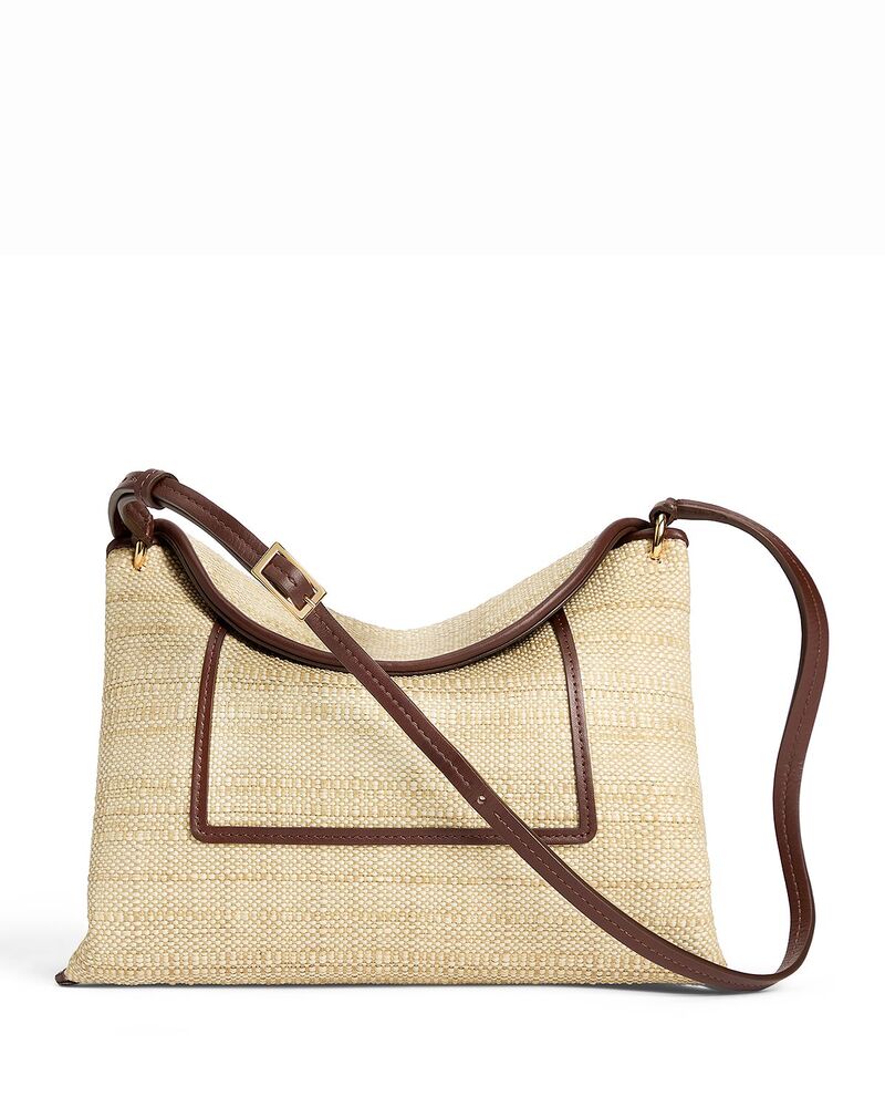ワンドラー レディース 御徒面子 Wandler Penelope Raffia Slouch Crossbody Bag Beige ベージュ