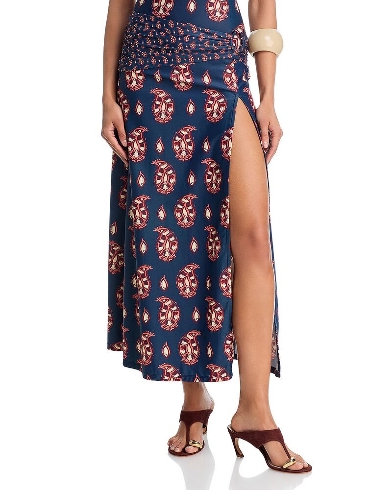 ジョアンナオッティ レディース 下つ方スコート アンクル Johanna Ortiz Ankle Skirt Swim Cover-Up Navy Rose 米国海軍