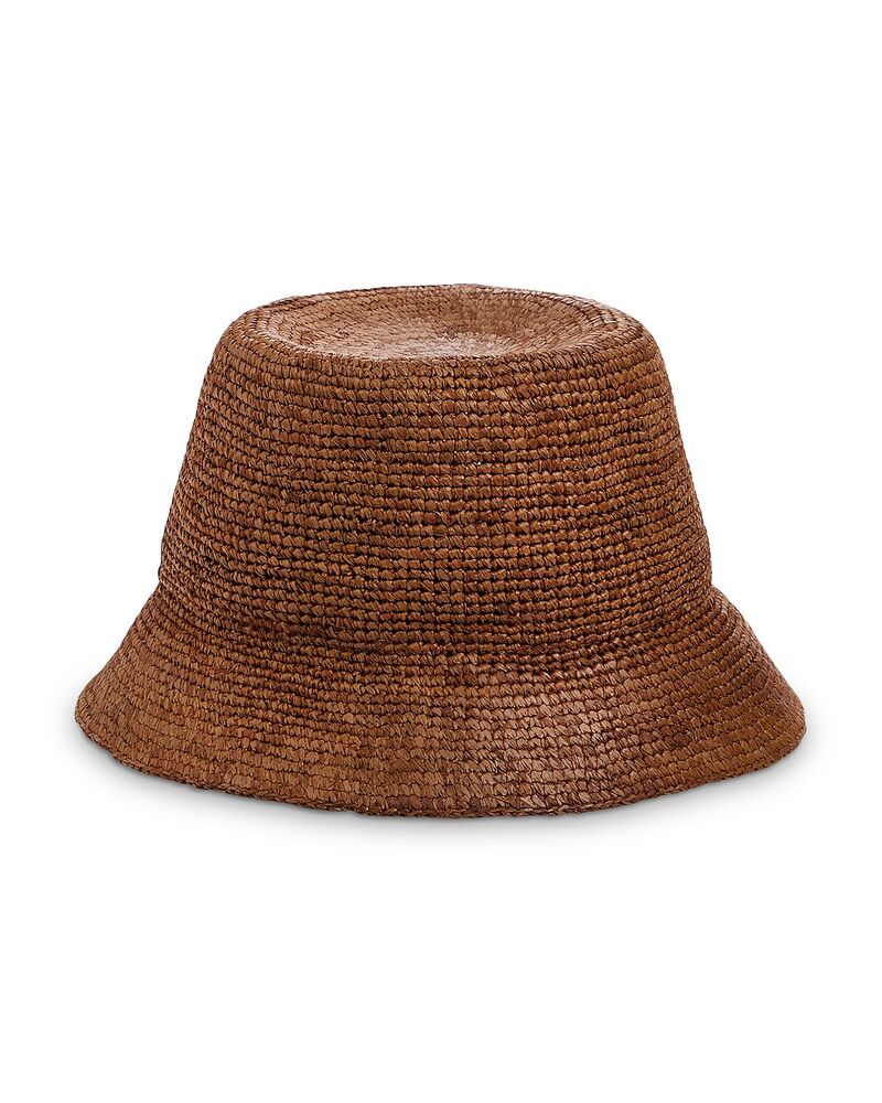 メイドウェル レディース 付属物 鳥打ち帽 Madewell Crochet Raffia Straw Sun Hat Coffee Bean 珈琲