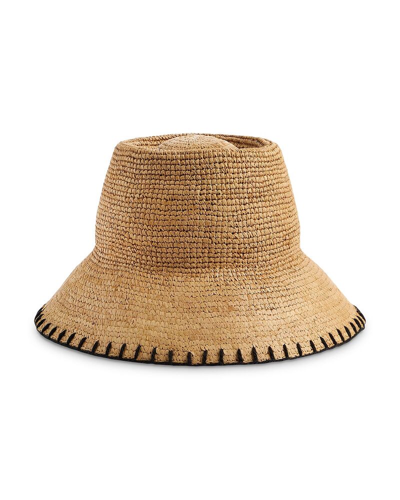 メイドウェル レディース 付属物 鳥打ち帽 Madewell Blanket Stitch Raffia Straw Sun Hat Dune