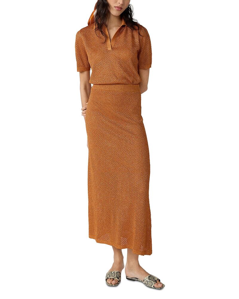 ダイアン フォン ファステンバーグ レディース ボトムスカート DIANE von FURSTENBERG Harmon Skirt Copper Gleam|ReVida 店