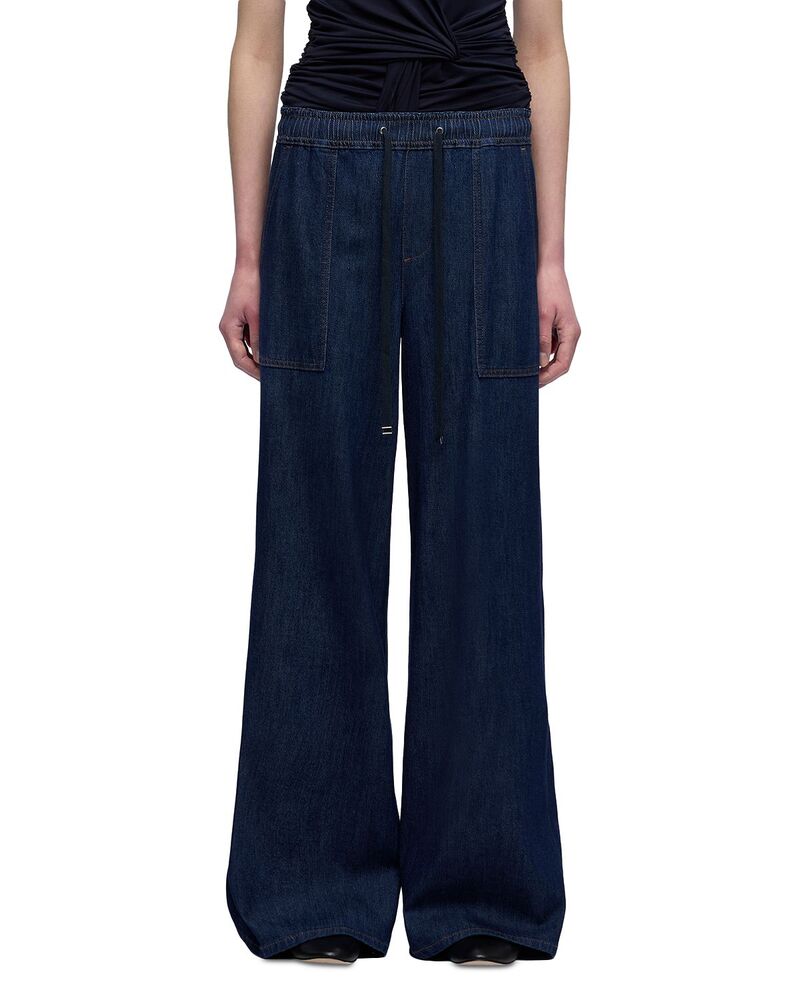 セブンフォーオールマンカインド レディース ボトムス デニムパンツ ワイドレッグ ジーンズ 7 For All Mankind Utility High Rise Pull On Wide Leg Jeans in Halona|ReVida 店