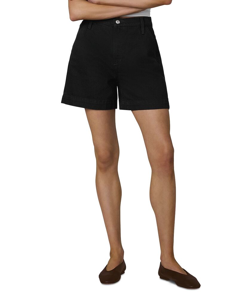 ジョーズジーンズ レディース ボトムス 心地好いズボン下 遊撃手ズボン下 Joe\u0027s Jeans The Harlowe Trouser Shorts Black 黒いこと