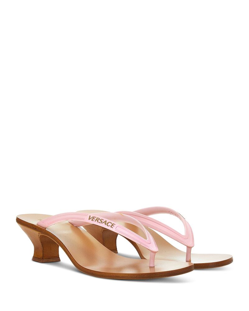 ヴェルサーチ レディース シューズ サンダル Versace Women\u0027s Thong Sandals Pink サクラ色