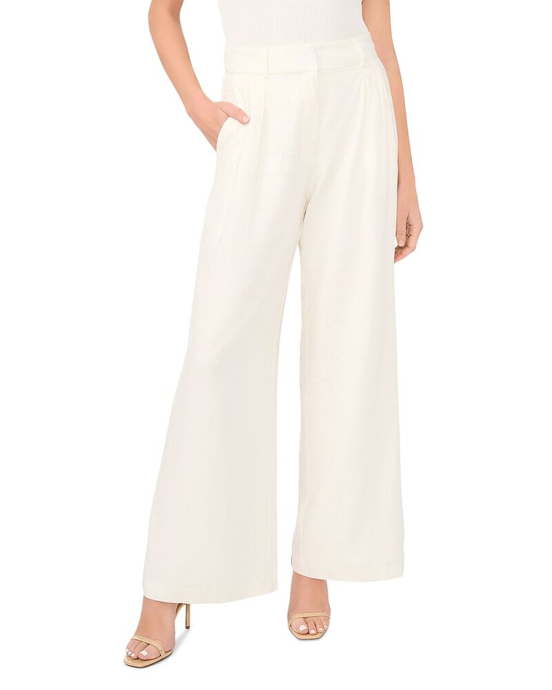 テッドベーカー レディース ボトムス 心地好いズボン下 ワイドレッグ 筋目 Ted Baker Beatrice Pleated Wide Leg Trousers Vanilla Ice