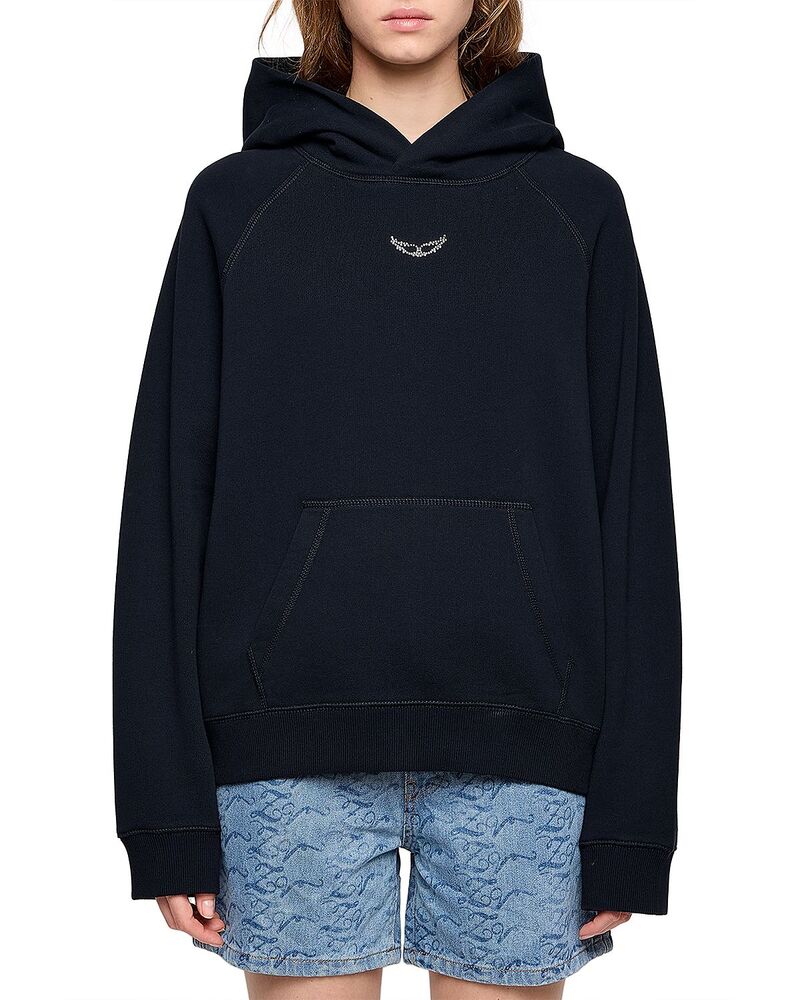 ザディグ エ ヴォルテール レディース アウター パーカー・スウェット シャツ Zadig & Voltaire Georgy Cascade Sweatshirt Encre|ReVida 店