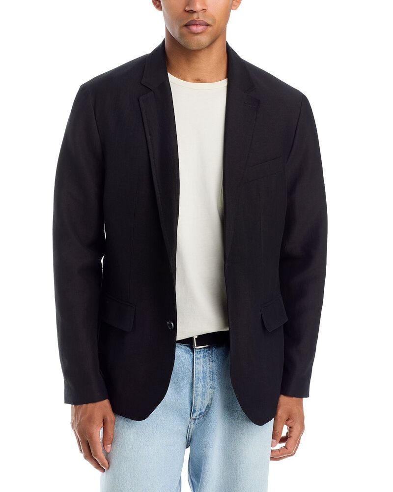 ラグアンドボーン メンズ アウター ジャケット・ブルゾン ブレザー リネン rag & bone Skeleton Linen Blazer Black ブラック｜ReVida 店