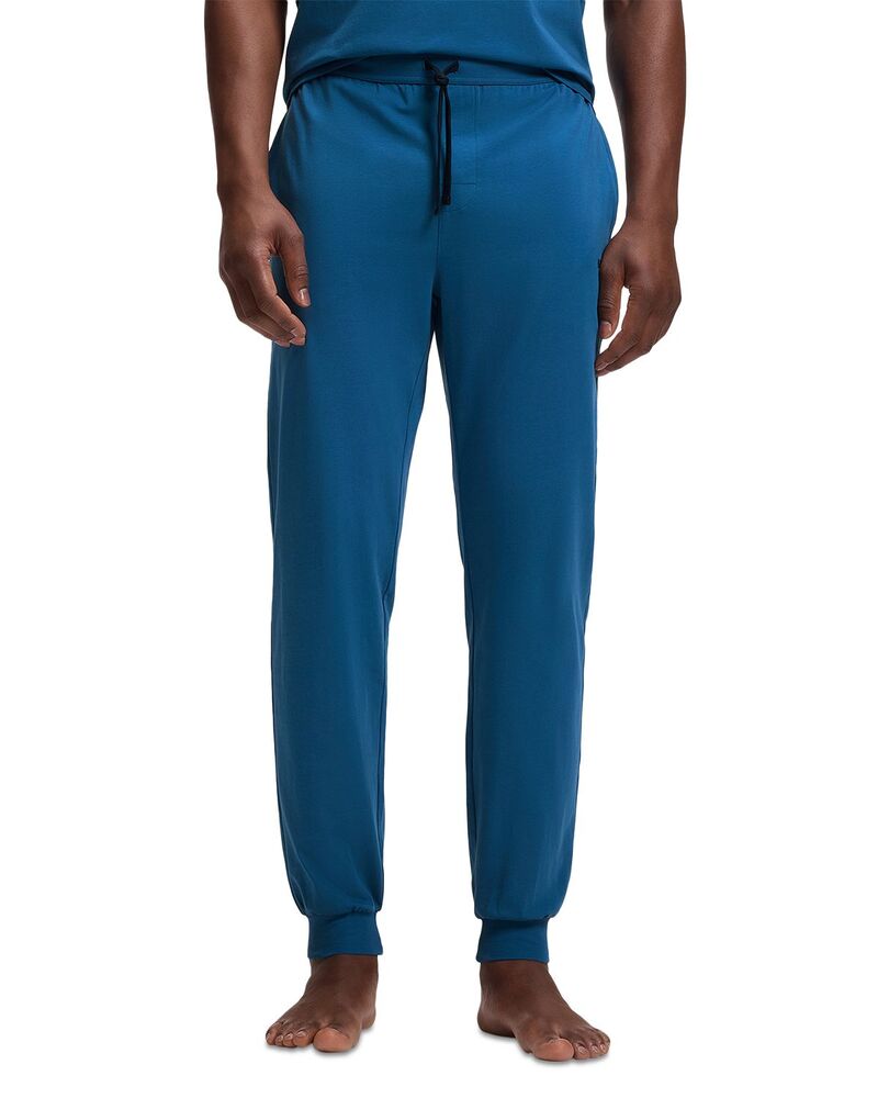 主任者 メンズ ボトムス 心地よいズボン下 スウェットパンツ ロゴタイプ BOSS Mix \u0026 Match Drawstring Logo Sweatpants Open Blue 青色